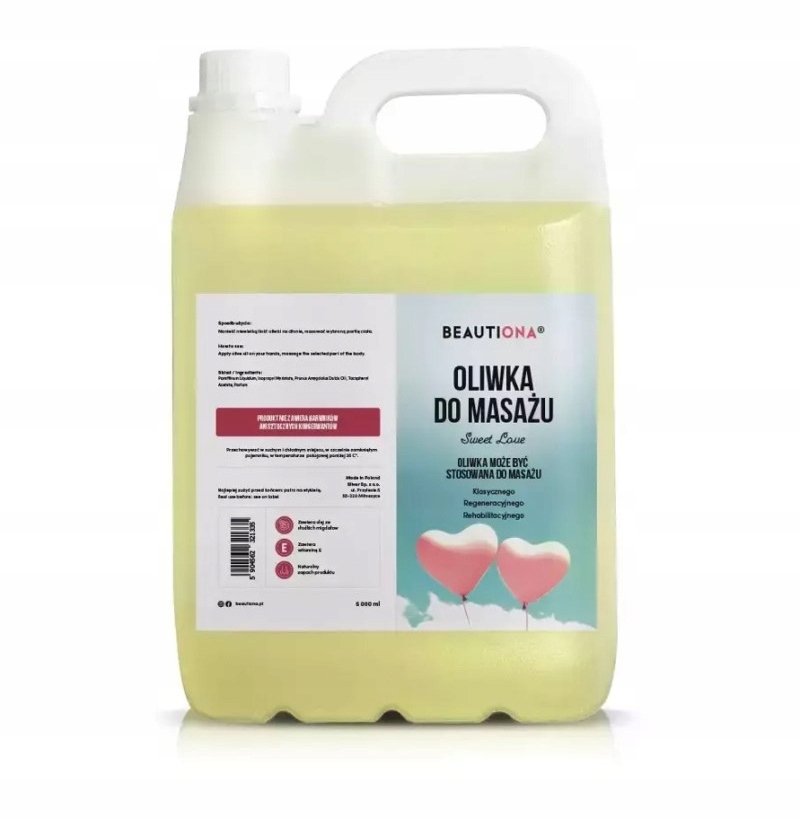 Beautiona Masážní olej Sweet Love 5 l