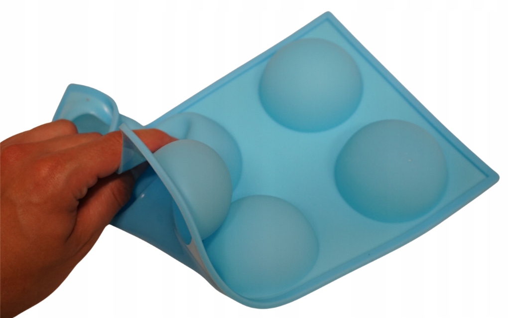 FOREMKA FORMA SILIKONOWA DO MONOPORCJI DUŻE PÓŁKULE KULA KULE DO PĄCZKÓW Długość 28 cm