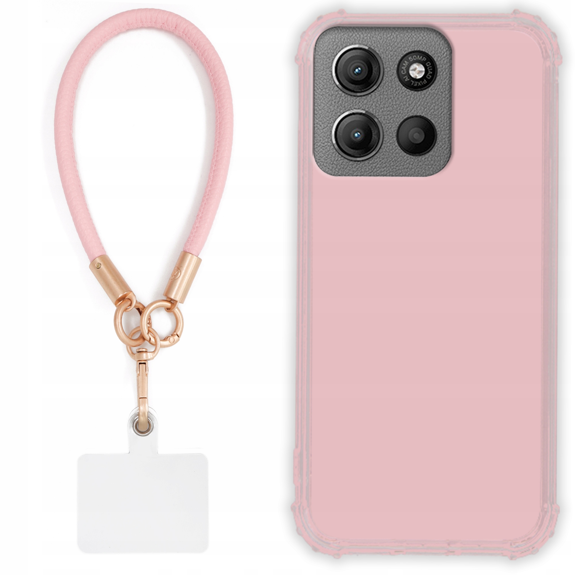 Pouzdro Pro Motorola G15 Case Antishock Pinky Růžové vodítko Sada Odolné Tpu