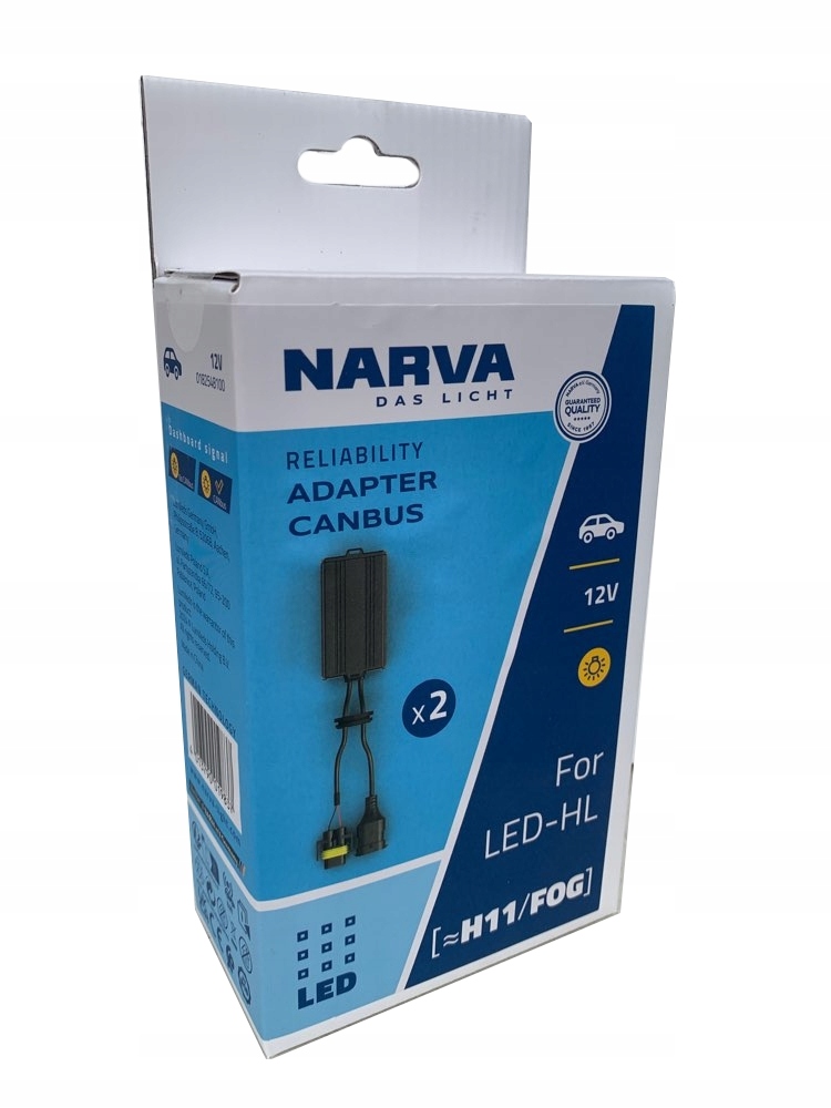 Narva Adapter Moduł Filtr Canbus Led H8/H11/H16 Brak Błędu Spalonej Żarówki