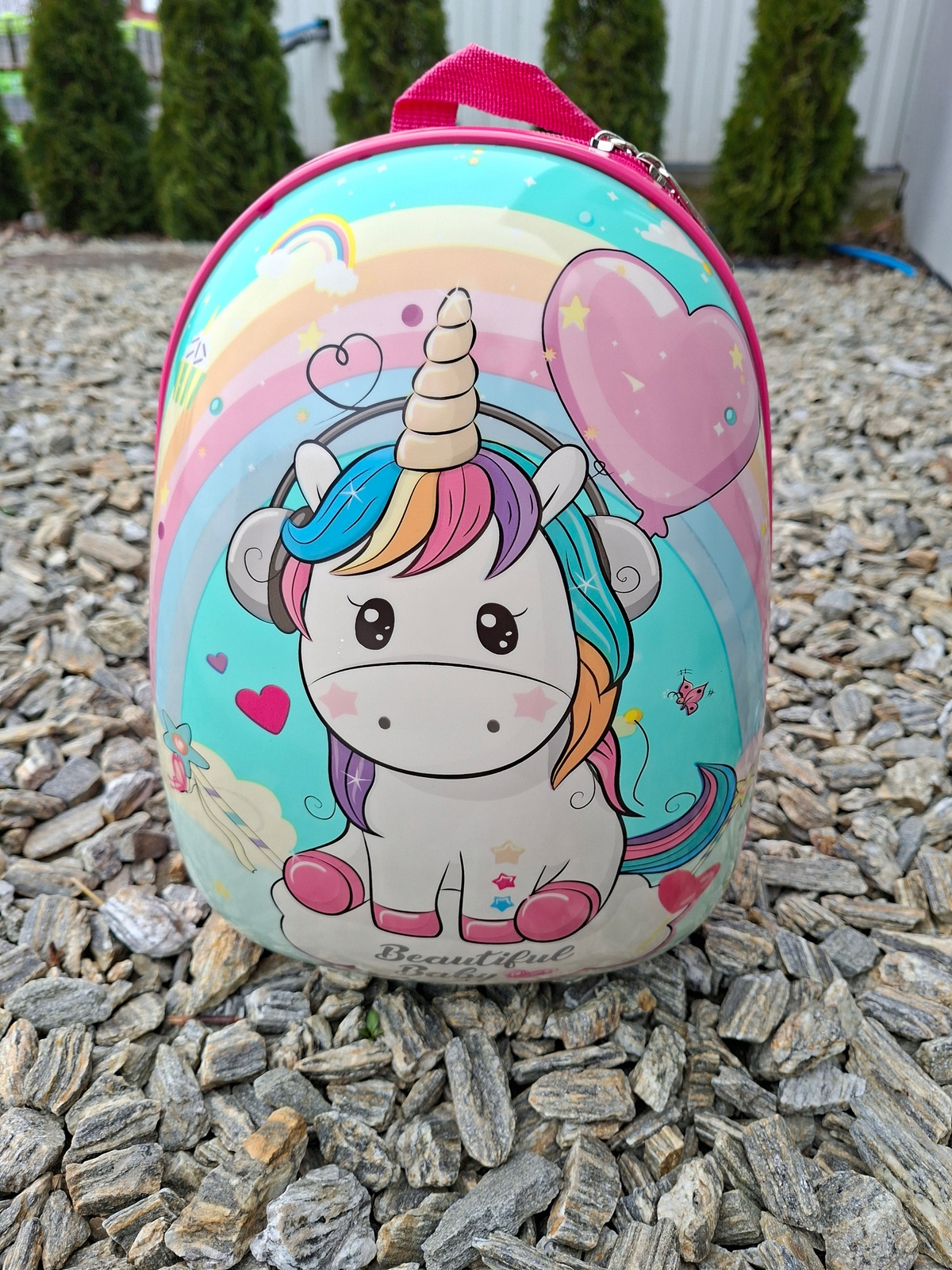 JEDNOROŻEC UNICORN ZESTAW WALIZKA KABINOWA DZIECI BAGAŻ PODRÓŻNA + PLECAK Marka MPMAX