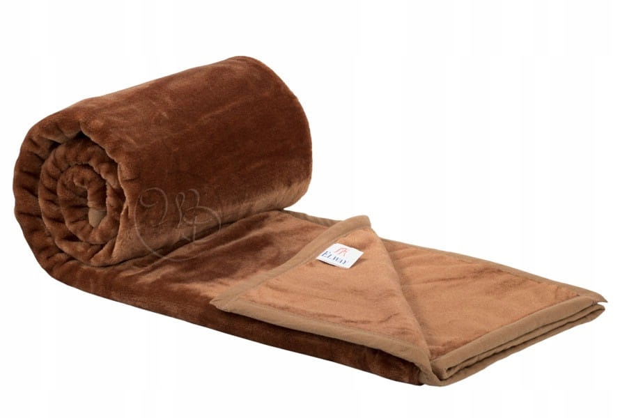 

Koc Elway 160x210 brązowy blady gruby akryl 560g/m