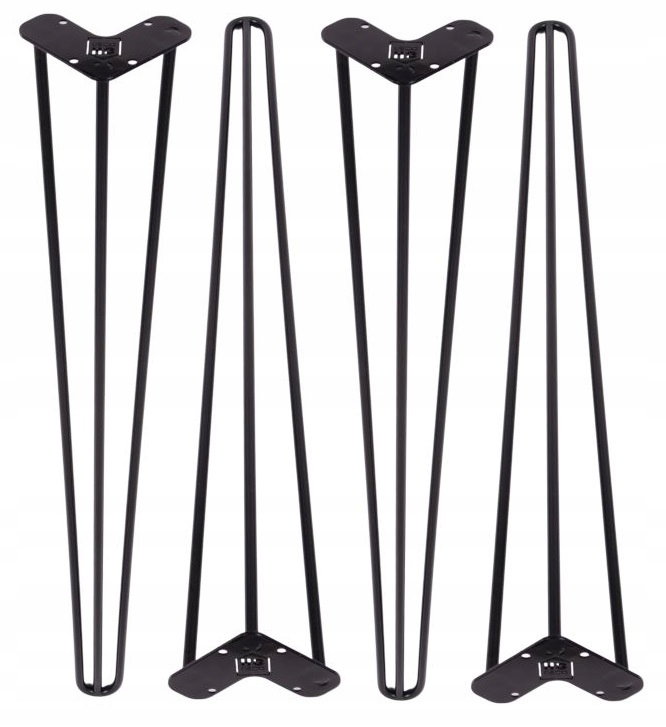 

Noga metalowa stołu Komplet Hairpin 3 pręty 80cm