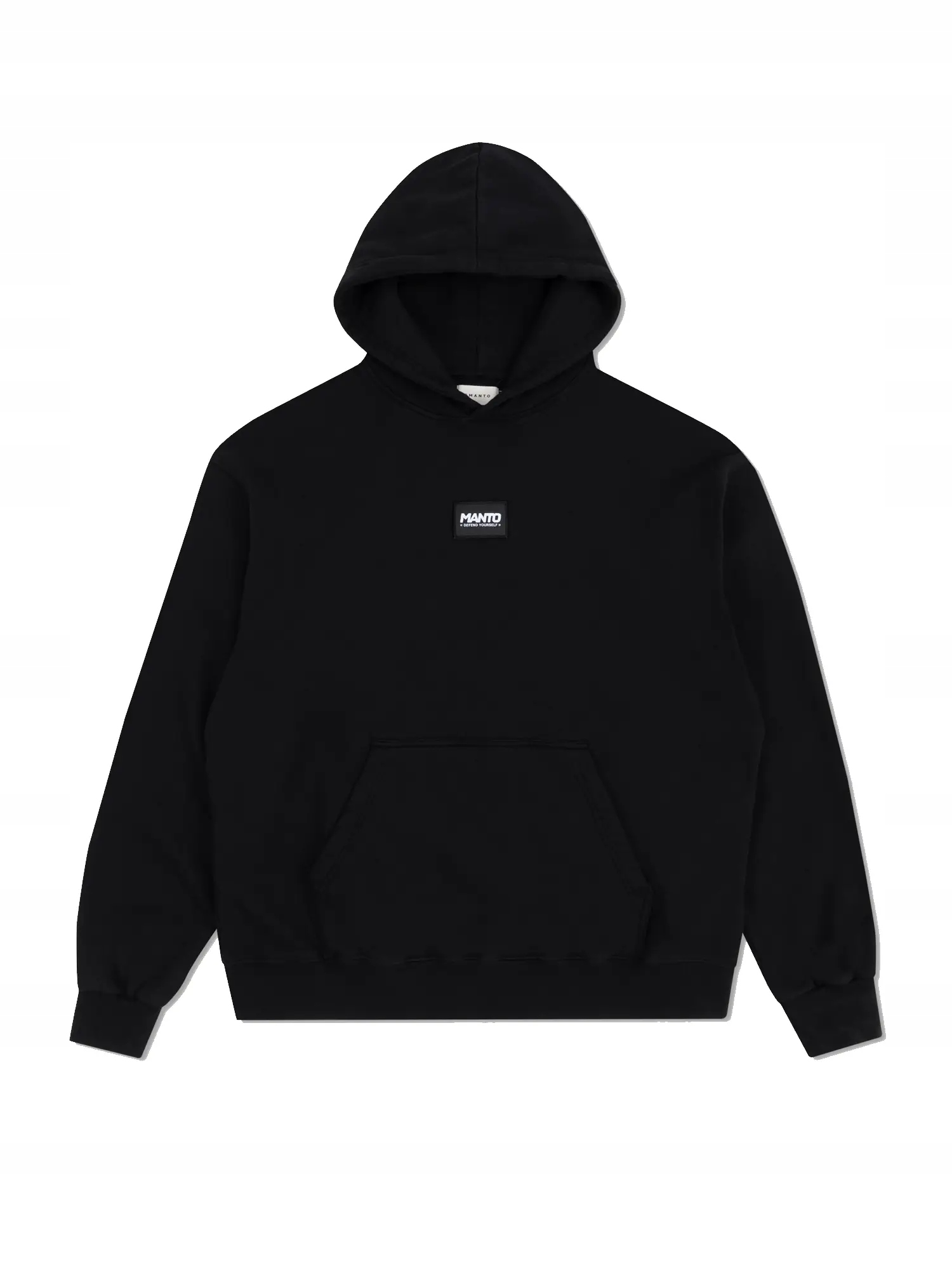 Manto Mikina S Kapucí Label 25 Oversize Black S