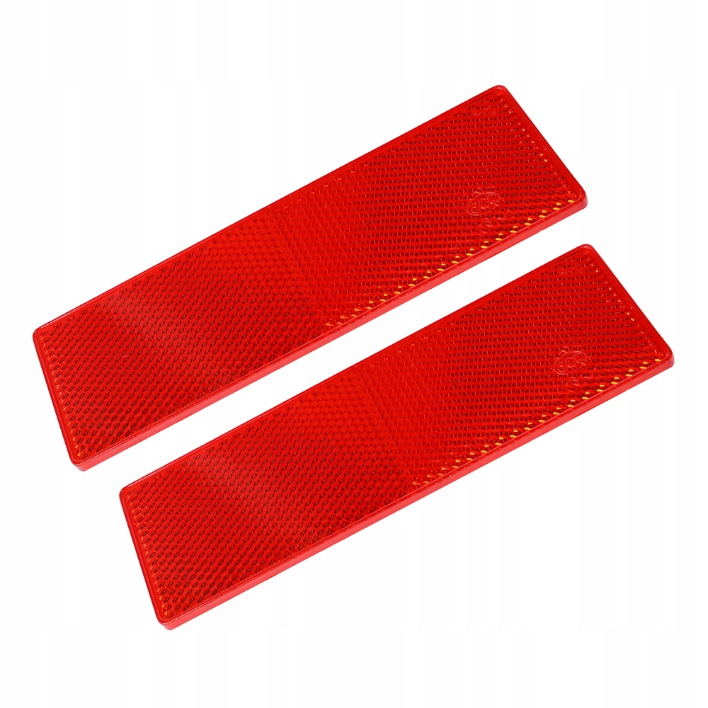 ODBLASK CZERWONY SAMOPRZYLEPNY DUŻY 45 x145- 2 szt