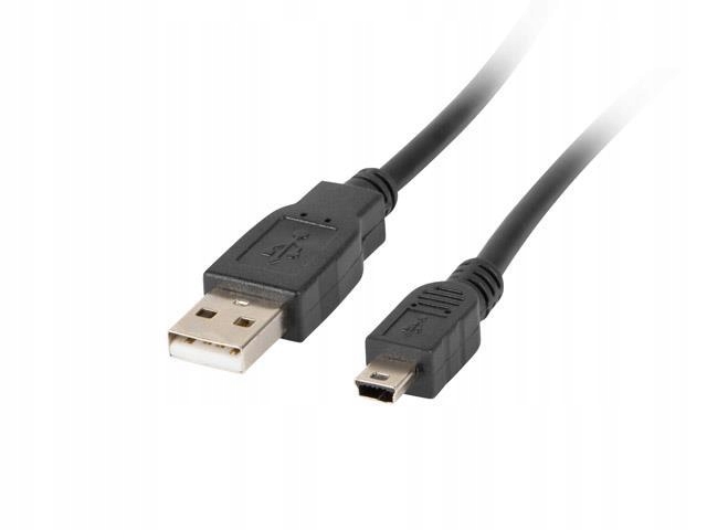 Kabel USB 2.0 Lanberg mini AM-BM5PCANON 1,8m czarny