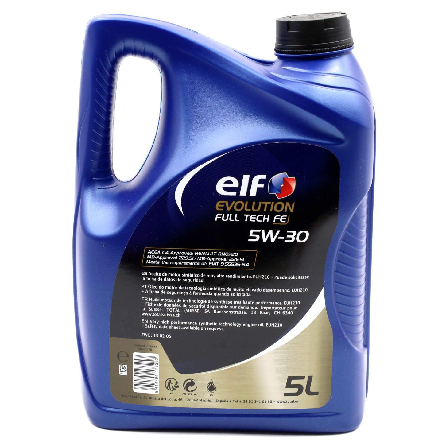 ELF OLEJ 5W-30 EVOLUTION 5L FULLTECH FE ELF5W30FUL Rodzaj syntetyczne