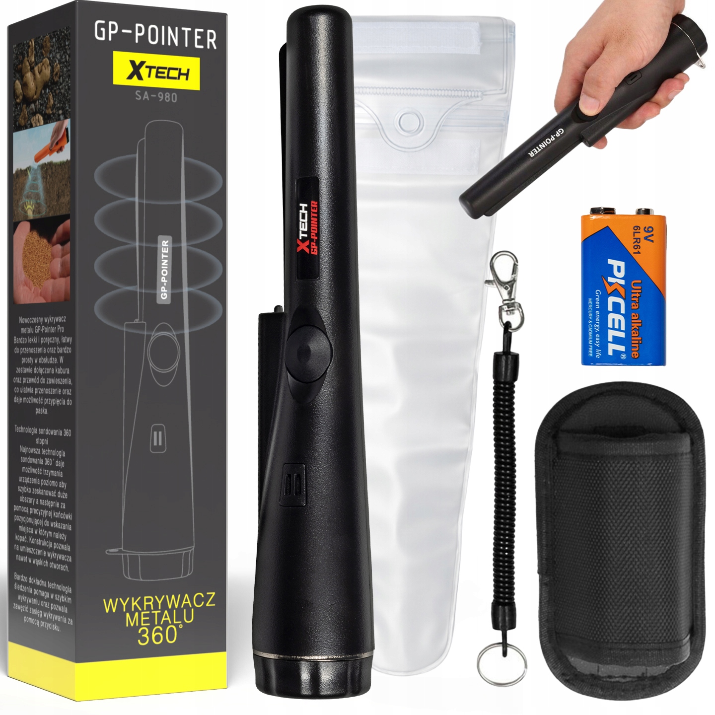 МЕТАЛЛОИСКАТЕЛЬ GP-POINTER PRO-POINTER ЧЕРНЫЙ