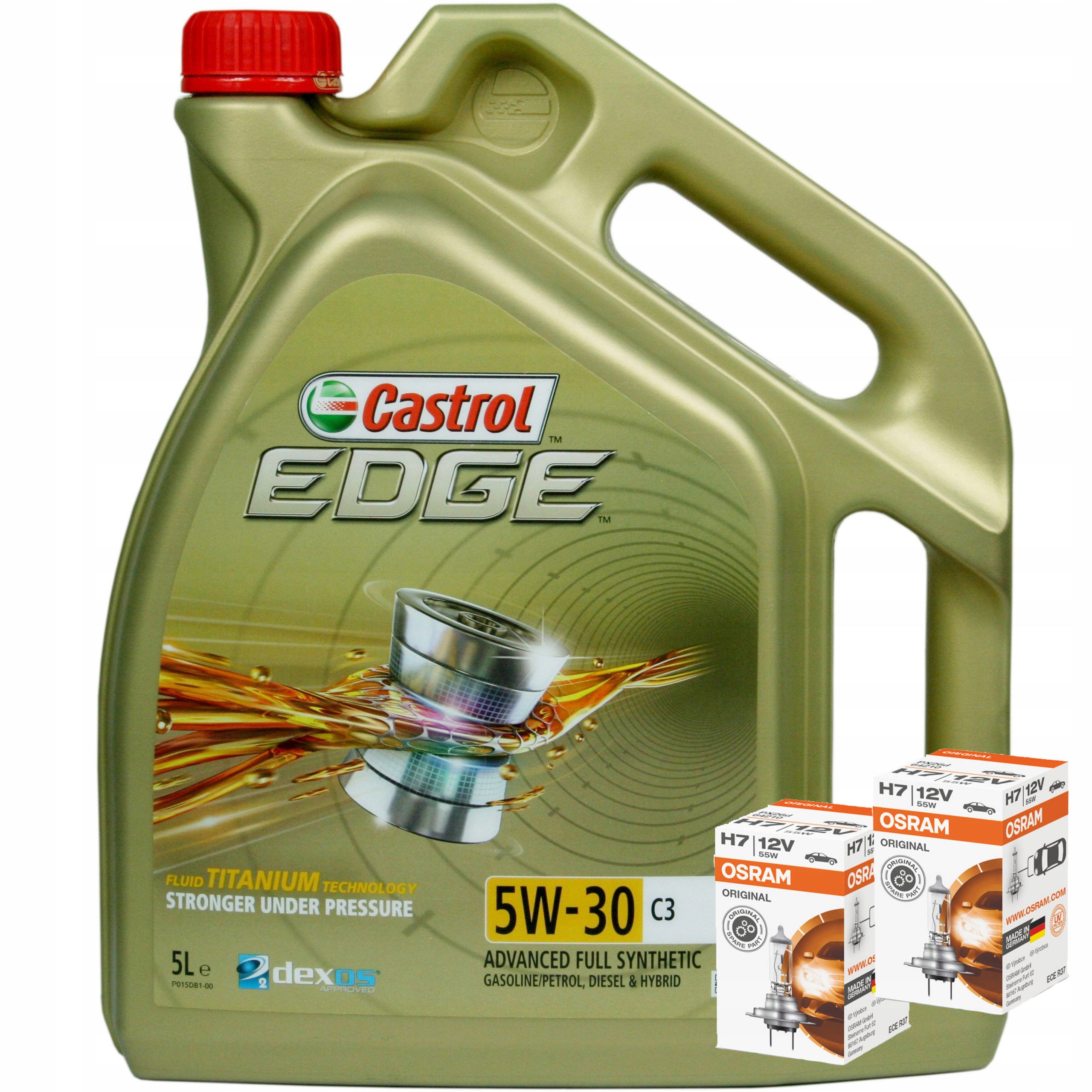 

Olej Castrol Edge 5W-30 C3 Pc 5L+ Osram Żarówki H7