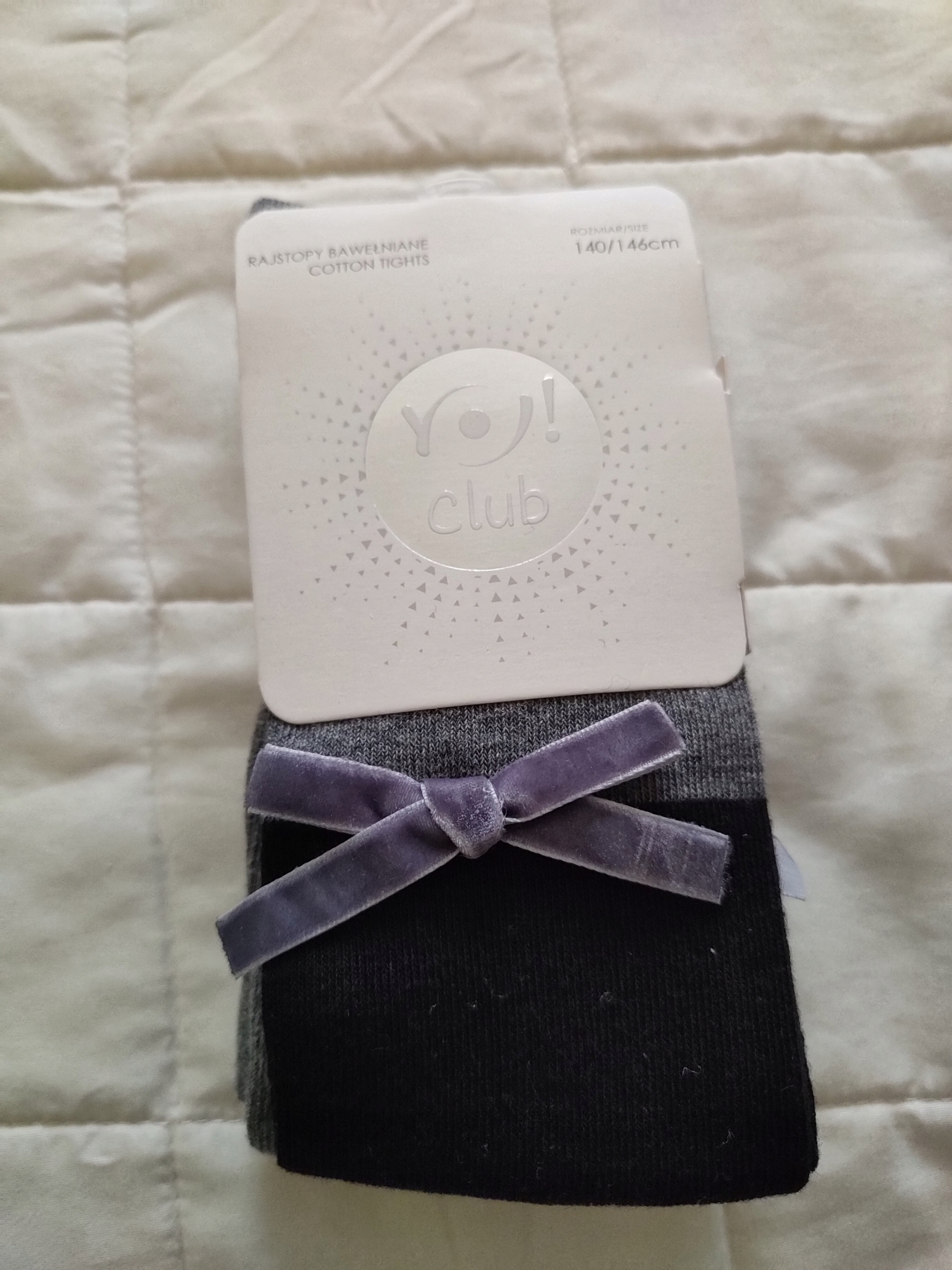 

Rajstopy Yoclub bawełniane z kokardką r 140/146