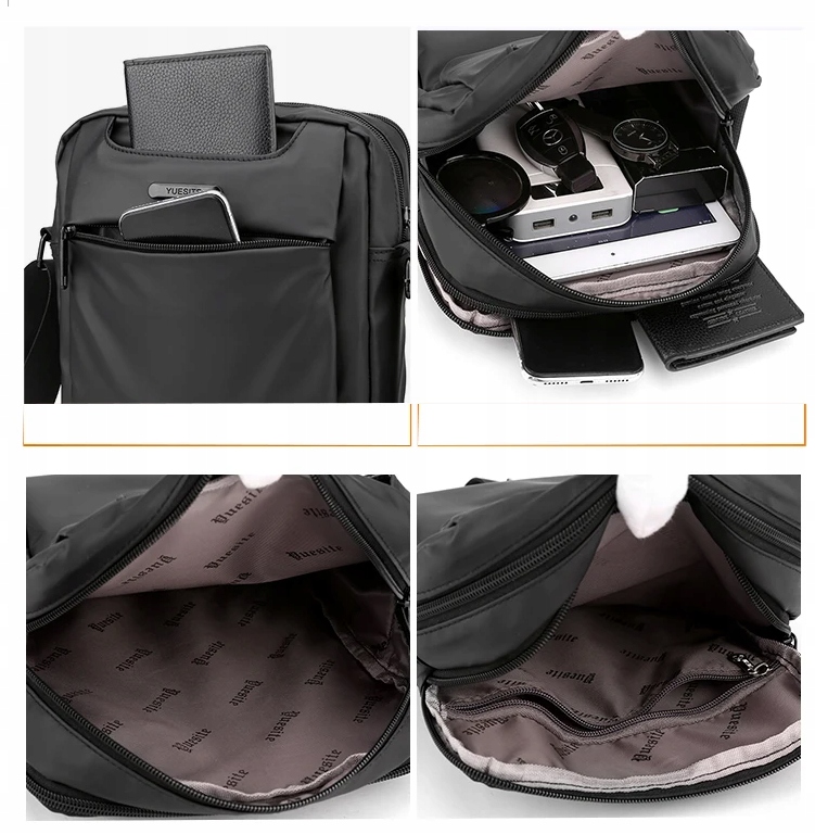 YOUESITE SASZETKA MĘSKA WODOODPORNA TORBA LISTONOSZKA DUŻA Typ saszetka