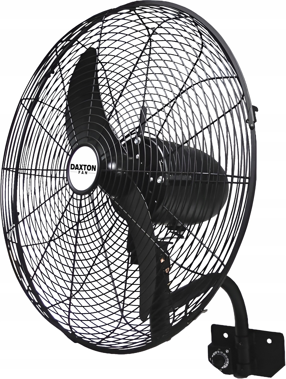 Nástenný ventilátor FLW-500-B čierny 130 W Výkonný priemyselný ventilátor