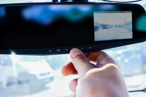 Wideorejestrator lusterko wsteczne microSD GRATIS Przekątna ekranu 3.8