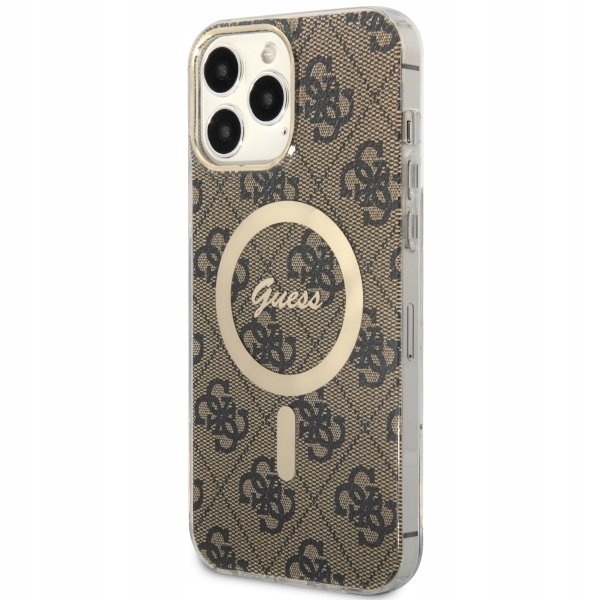 Guess Obal Hard Case Pro Iphone 13 Pro Max 6.7 Pro Magsafe 4G Brown