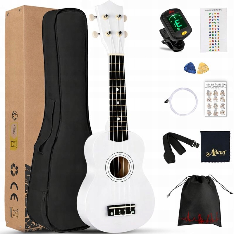 Sopránové Ukulele Pro Děti Pro Výuku Set Pouzdro Strojky Kostky 21el