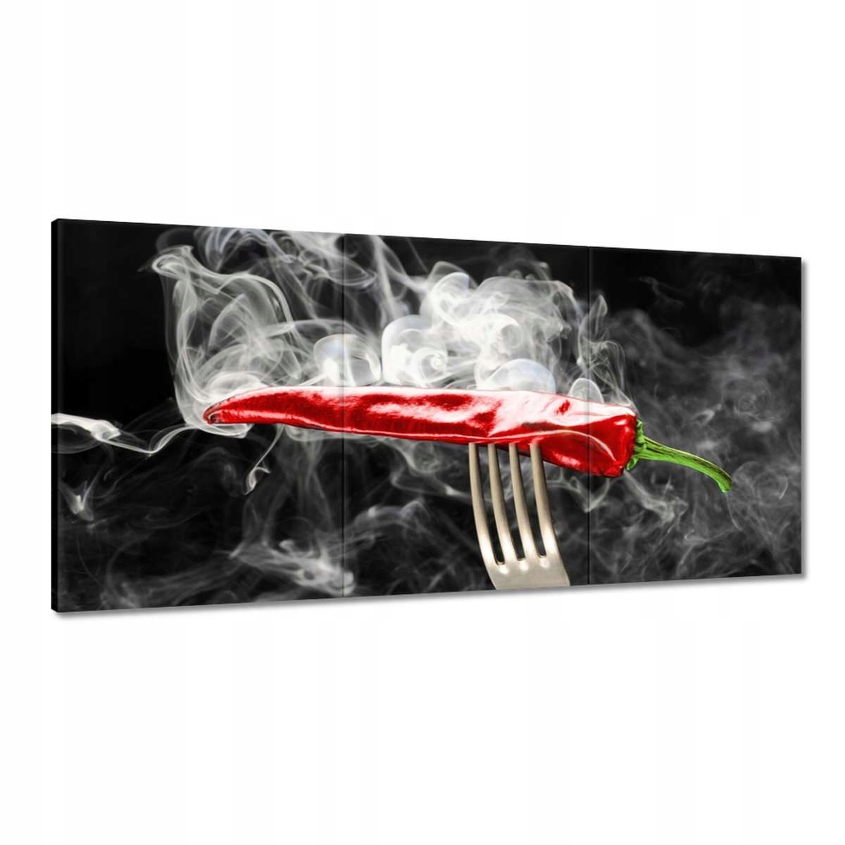 Obrazy 180x90 Červená paprika Dym