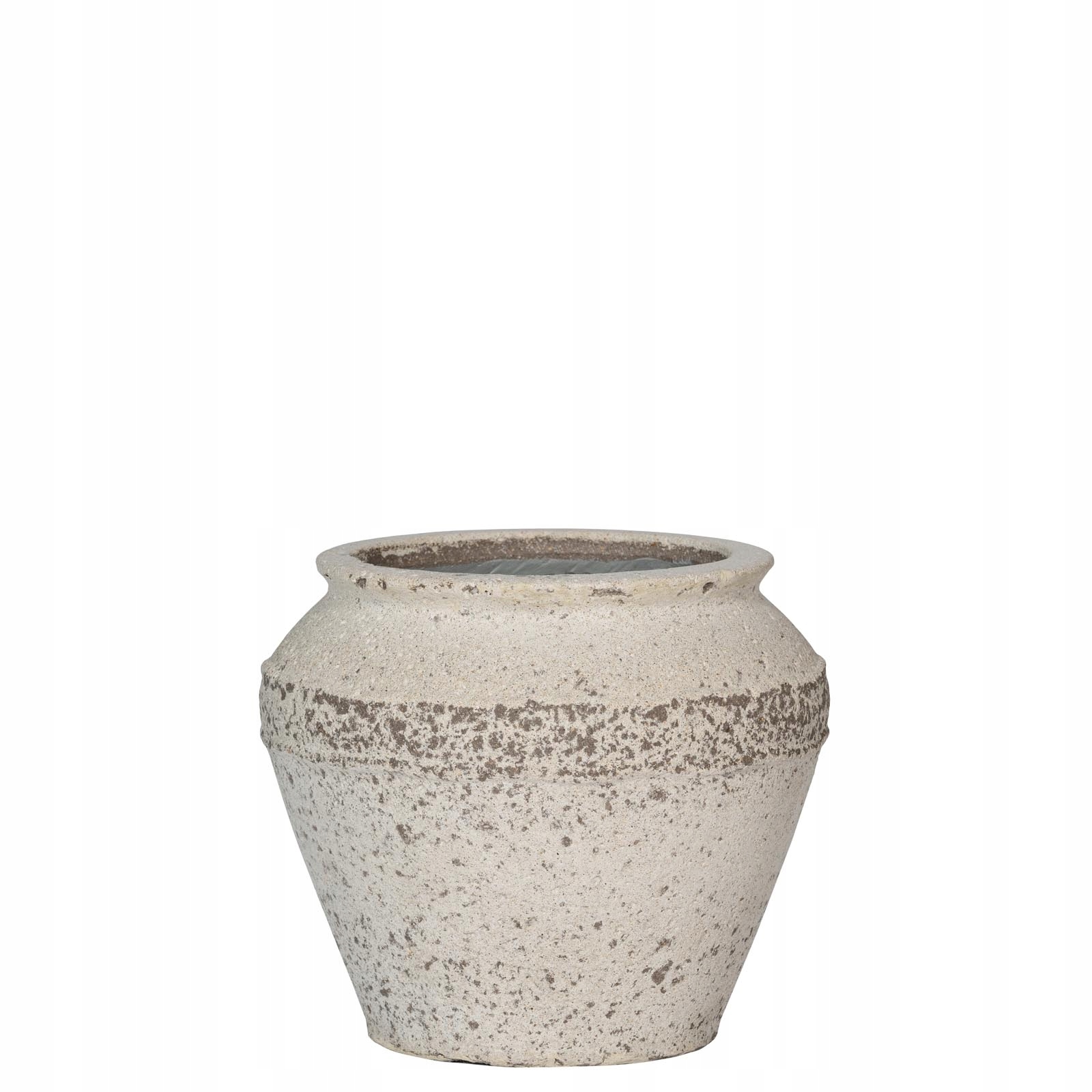 kamienna donica w starożytnym stylu Eros 33/28 biała kreda kamień naturalny