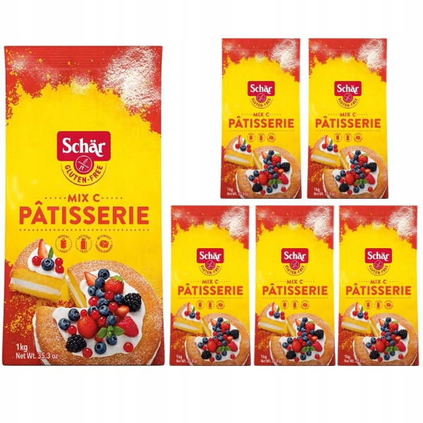 5 x Mix C – bezlepková mouka na pečení koláčů 1 kg Schär