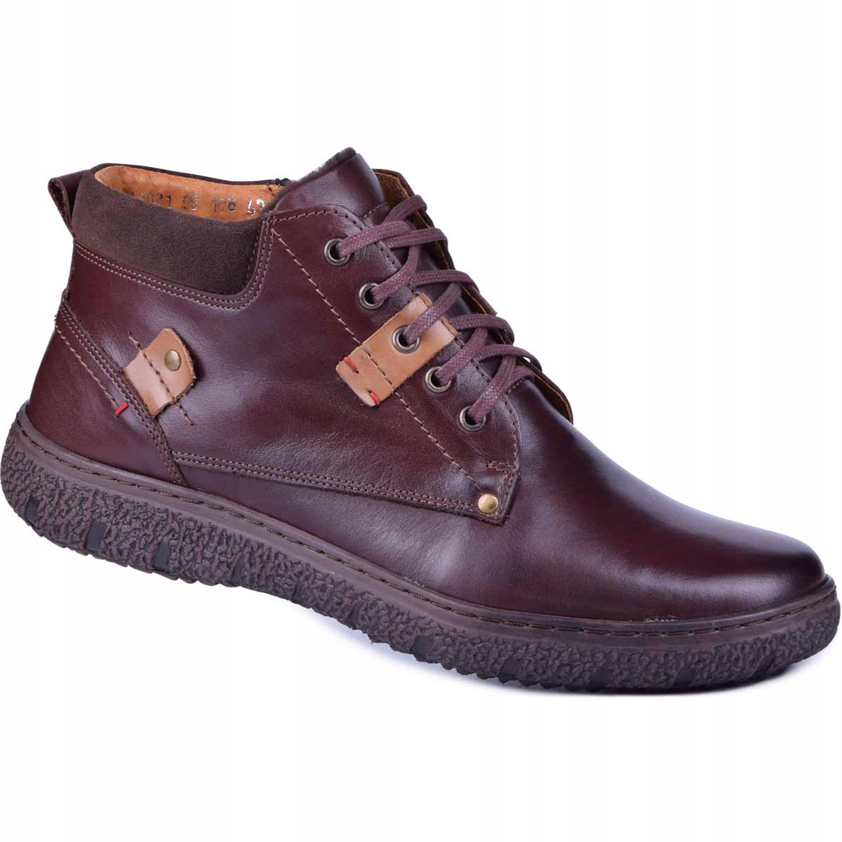 

Trzewiki buty męskie ocieplane zimowe skóra 45