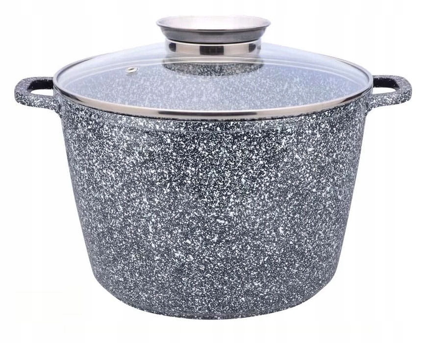 

Garnek 6,2L 24cm duży kamienny indukcja z pokrywką