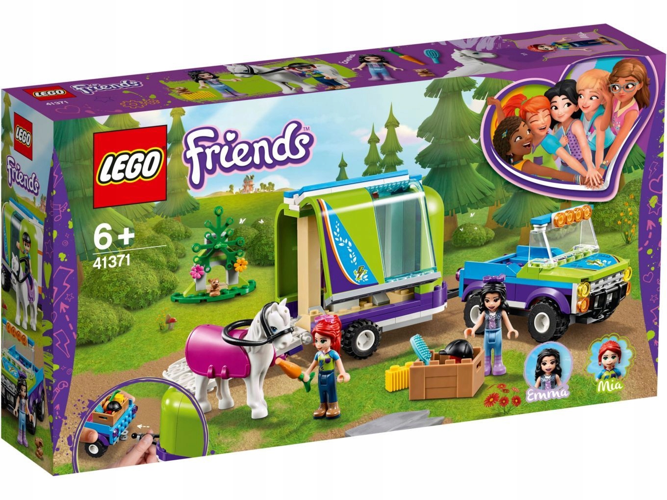 Lego Friends 41371 Přívěs pro koně Mii Stavebnice Kůň pro holčičku Nové
