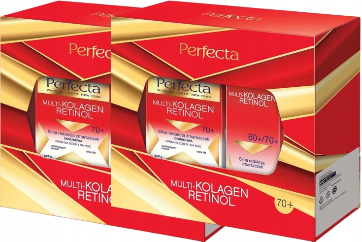 2 x Perfecta Multi-kolagen Retinol 70+ Pocit osvěžení a lehkosti