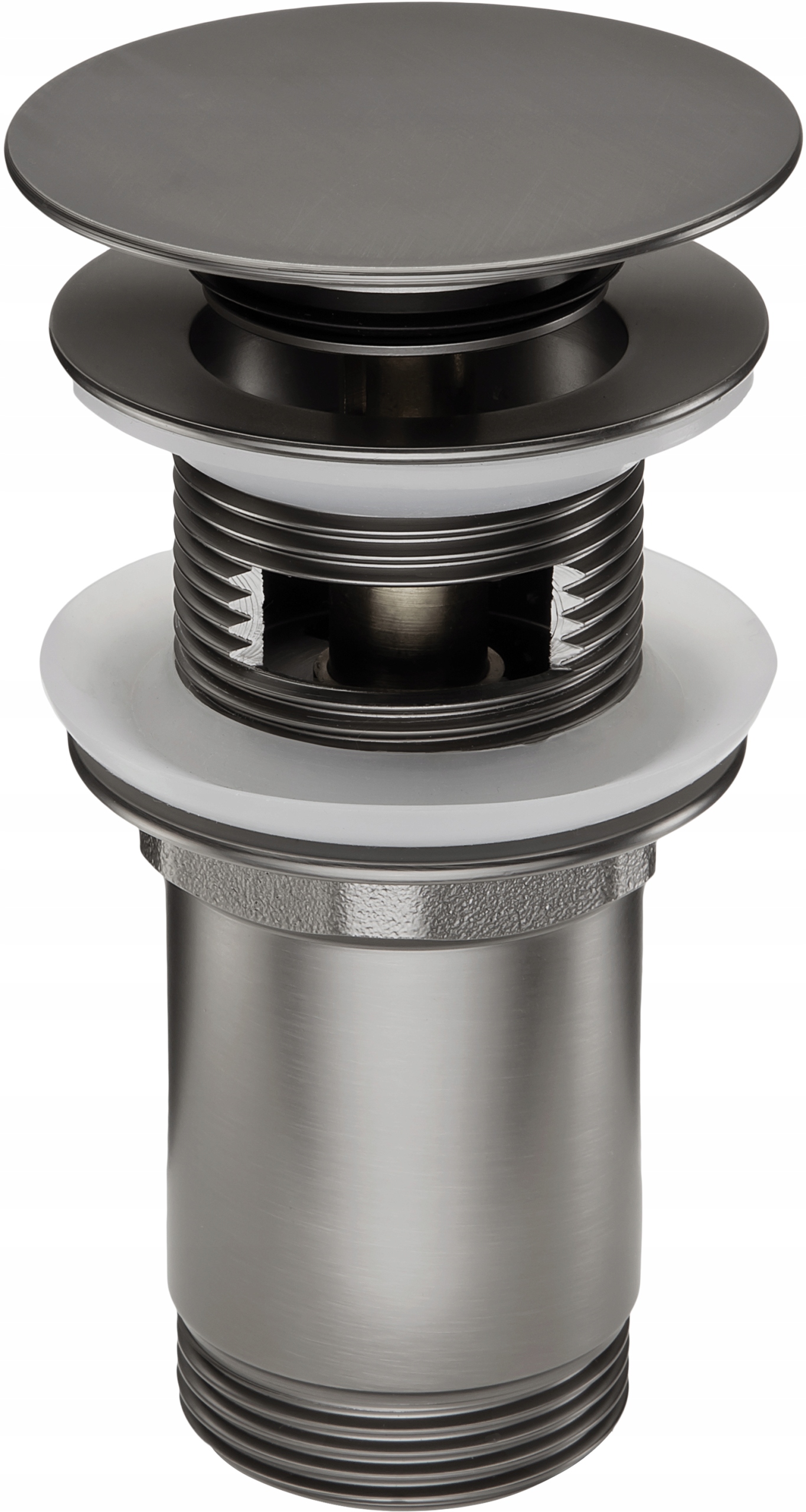 Zátka Titanium klik-klak bez přepadu s přepadem kulatý Deante NHC_D10U