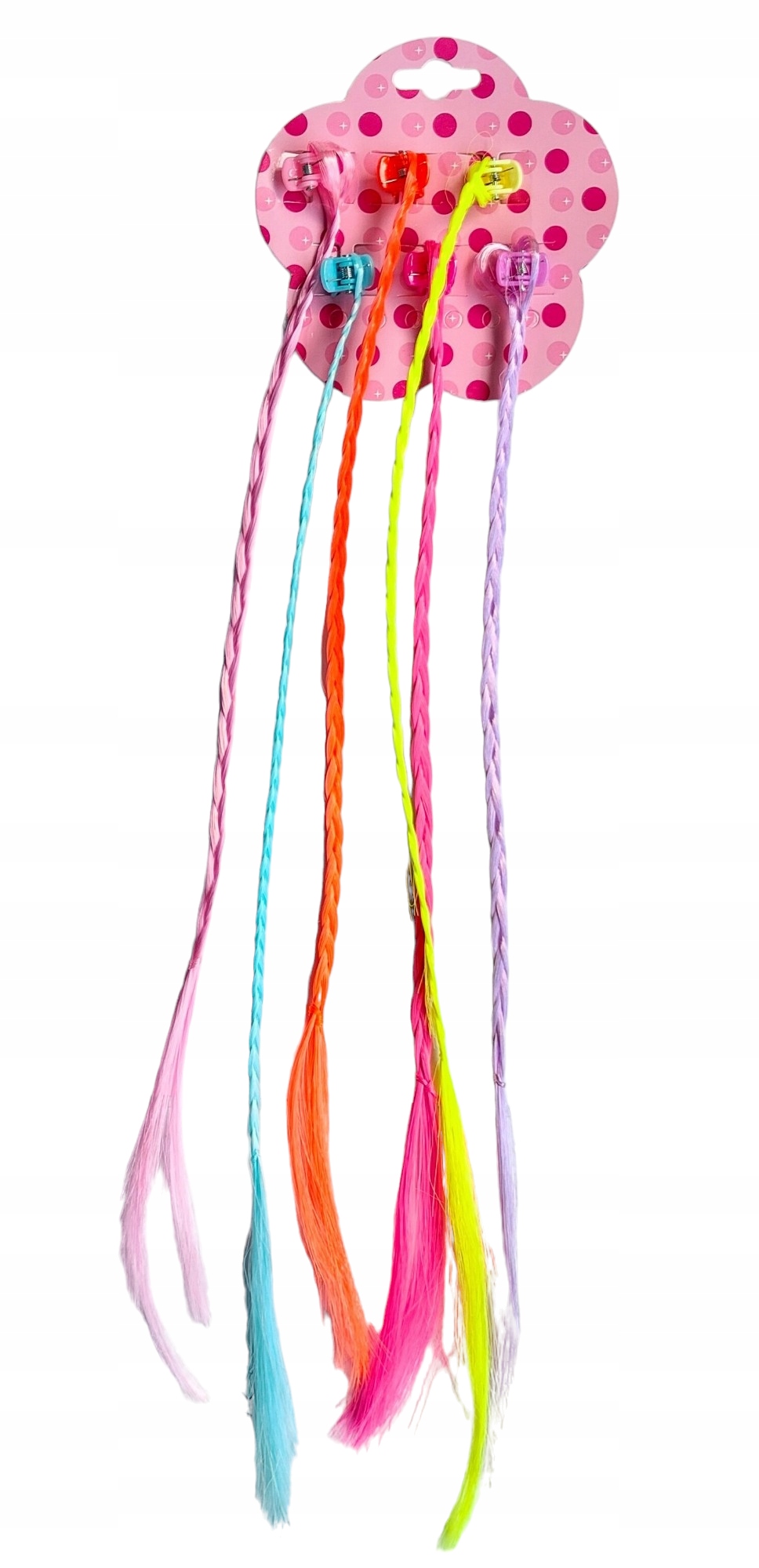 SPINKI DO WŁOSÓW ŻABKI Z WŁOSAMI WARKOCZ WARKOCZYKI KOLOROWE 6 SZT EAN (GTIN) 6938355217665