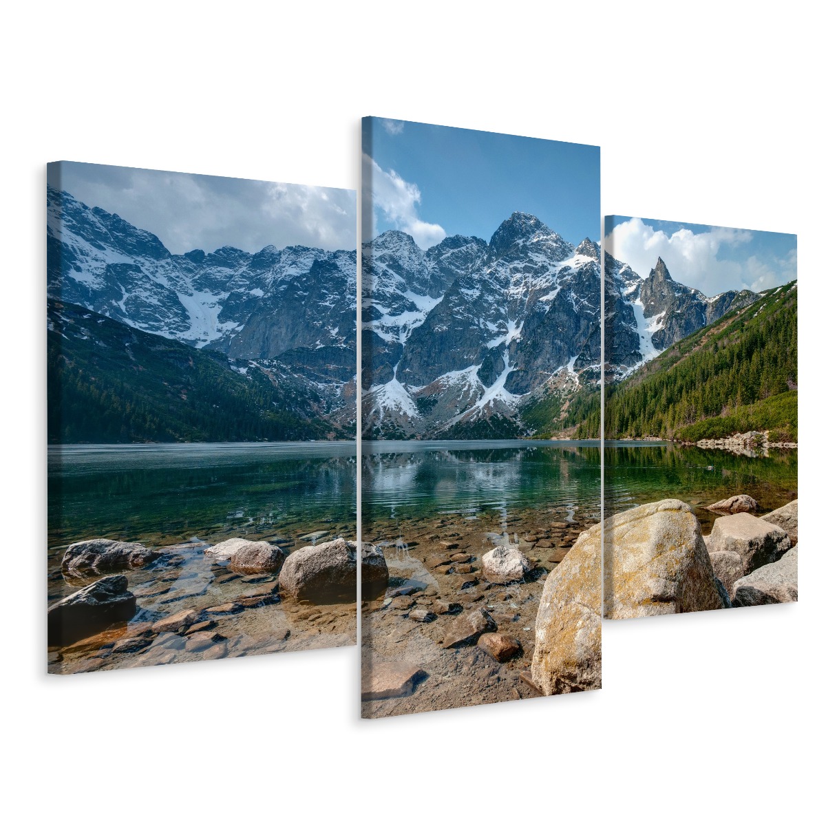 

Obraz Tryptyk Morskie Oko Tatry Pejzaż 3D 90x60