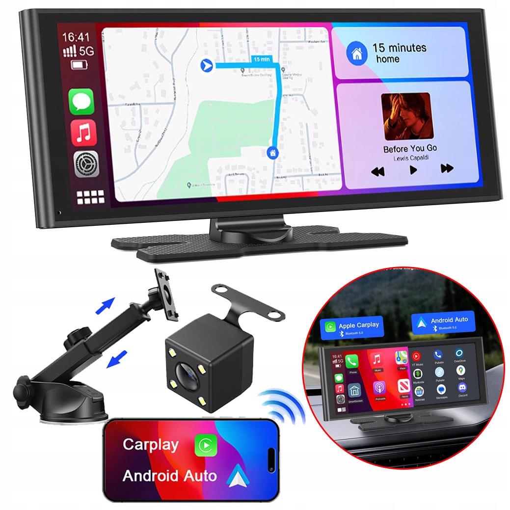 Automobilový Monitor Avylet 10.26" Carplay Android Auto Bluetooth Wifi Fm
