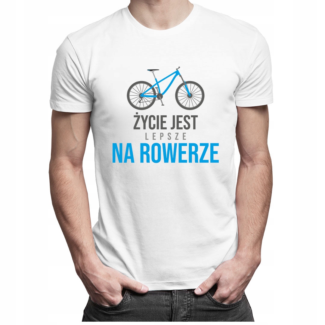 

Życie jest lepsze na rowerze tshirt dla rowerzysty