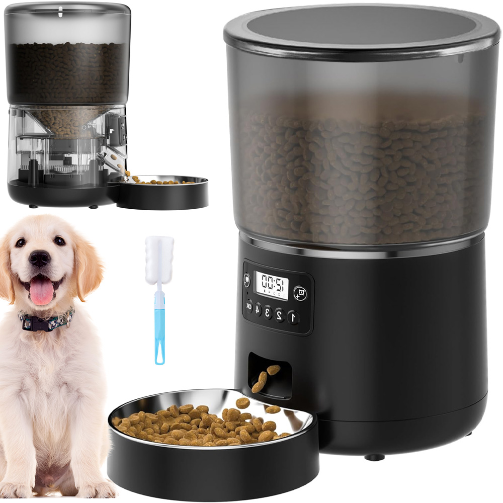 Levně Automatický Inteligentní Dávkovač Krmiva Pro Psa Kočku Velký 4 L