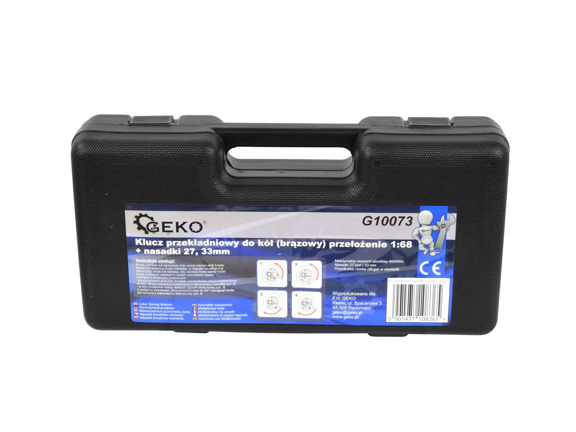 Klucz przekł.do kół 1:68 przedłużana rączka G10073 Typ 6-kątna