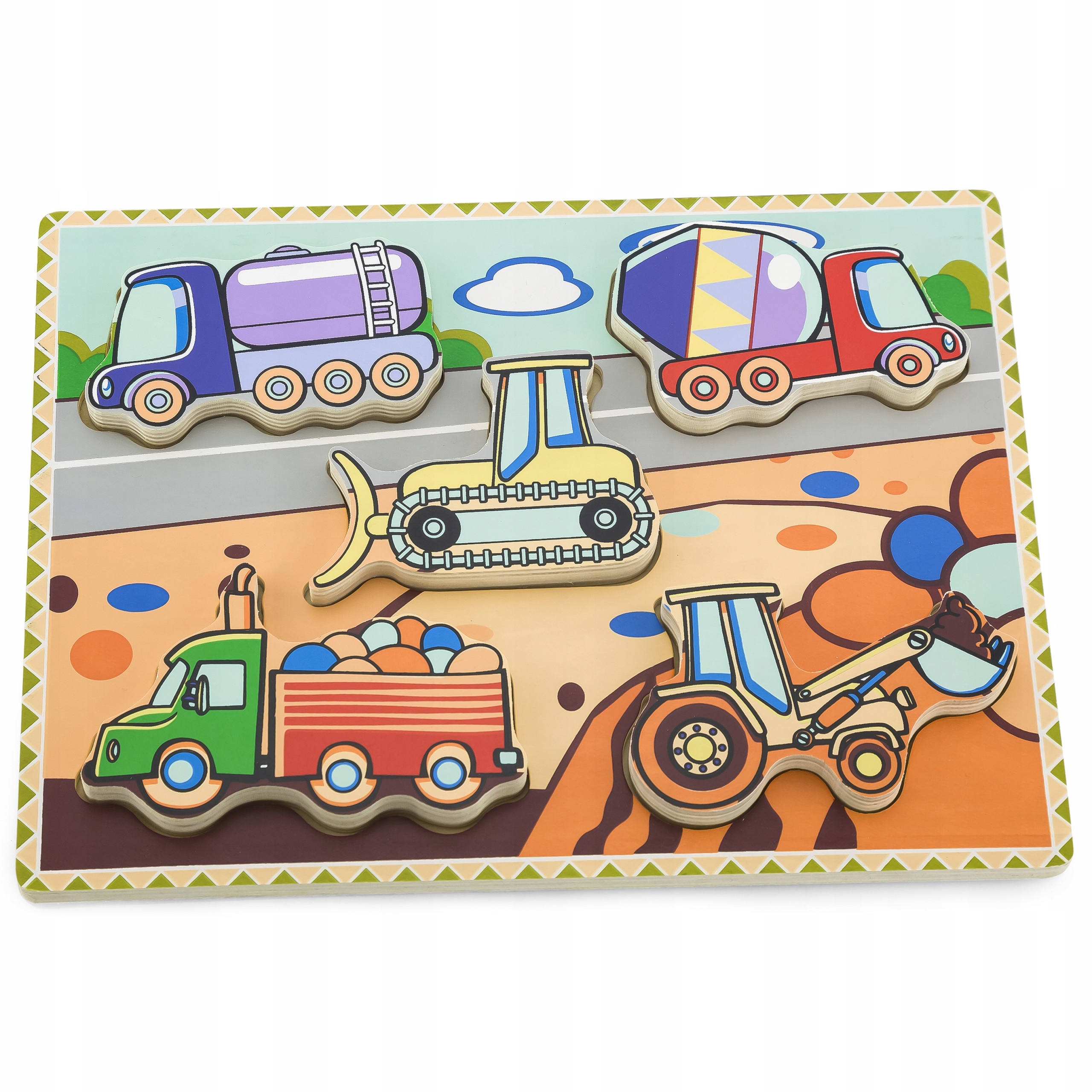 

Viga Grube Puzzle Pojazdy Budowlane Dopasuj Kształ