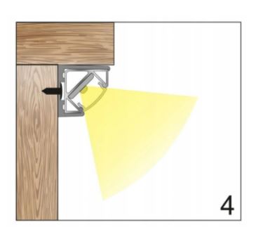 OŚWIETLENIE LED PODSZAKOWE CZARNE +WŁĄCZNIK Napięcie (V) 230V
