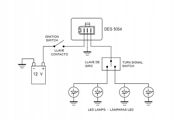 Przerywacz kierunkowskazów DZE 9359-01 Producent DZE