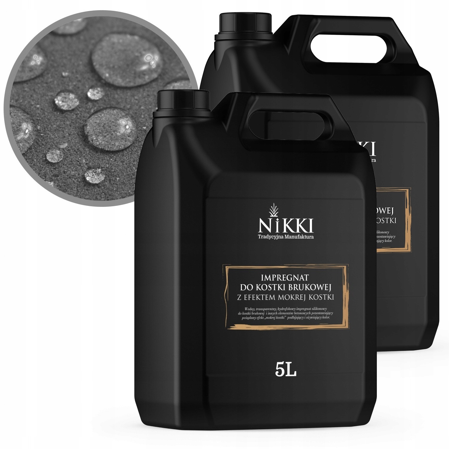 Impregnácia Na Dlažbové Kocky Efekt Mokrej Hydrofóbnej Kocky 2x5L
