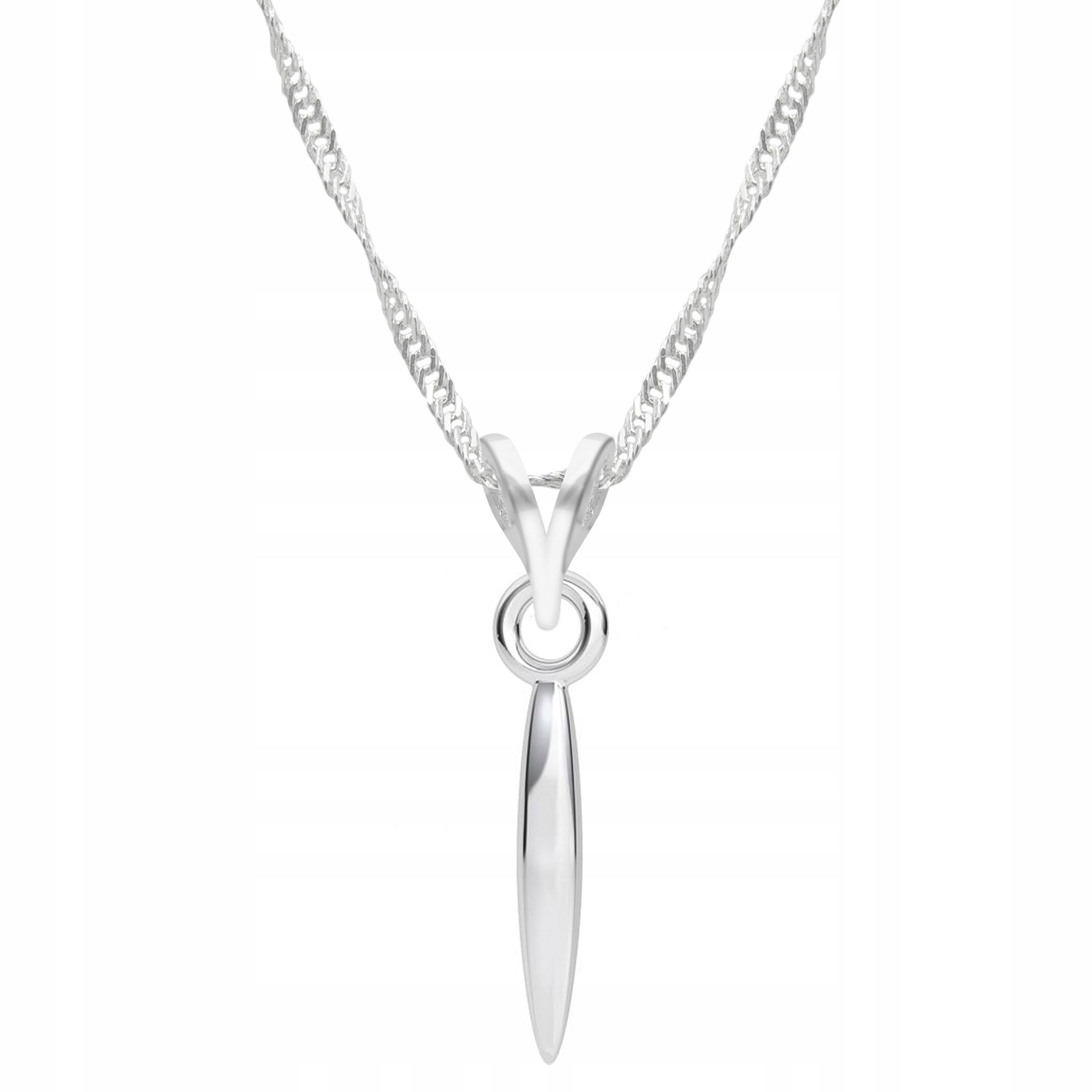 Stříbrný řetízek náhrdelník 925 Hrot Hřebík
