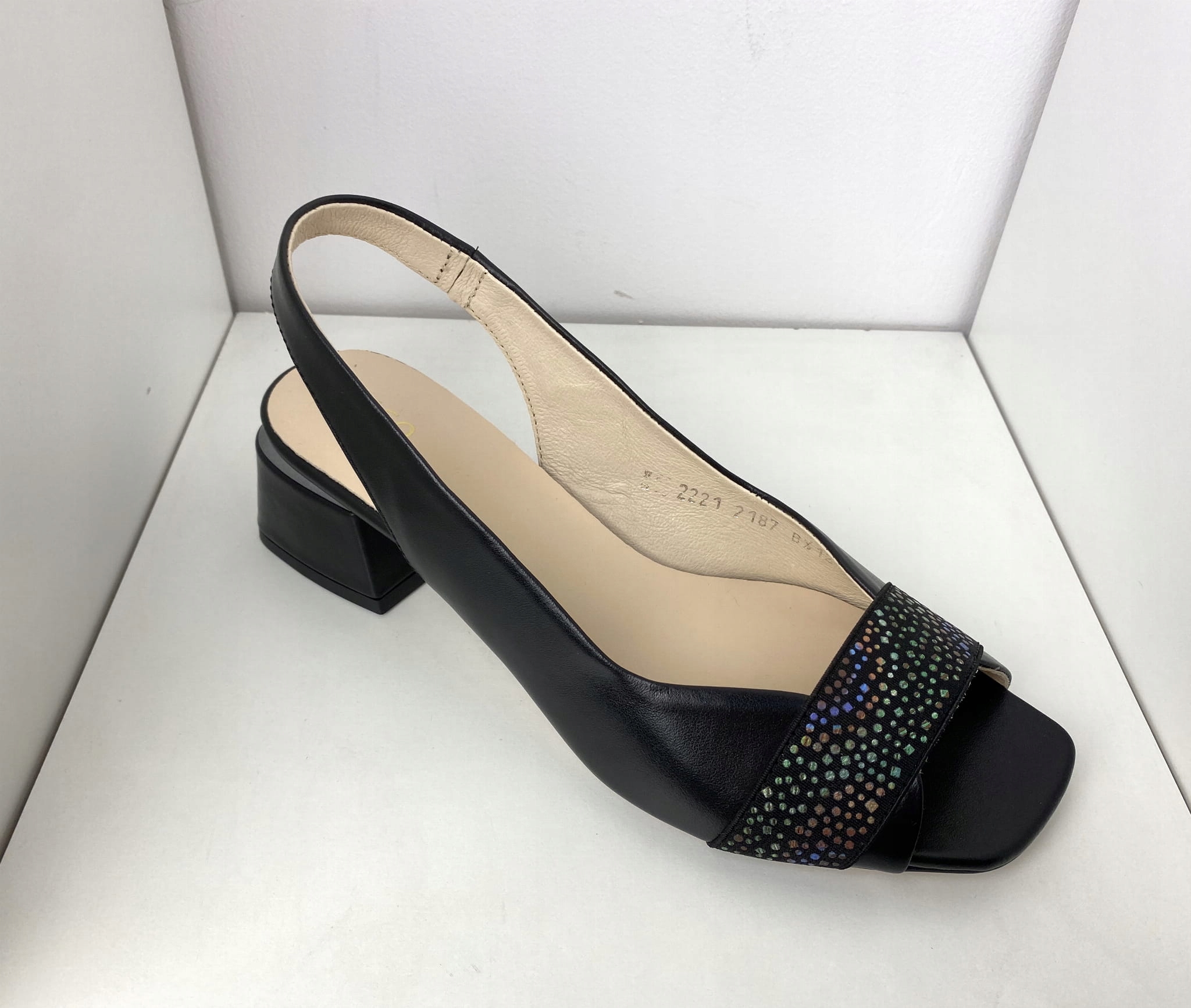 Dámské sandály Higo kožené 2187 Černá 37, Černá