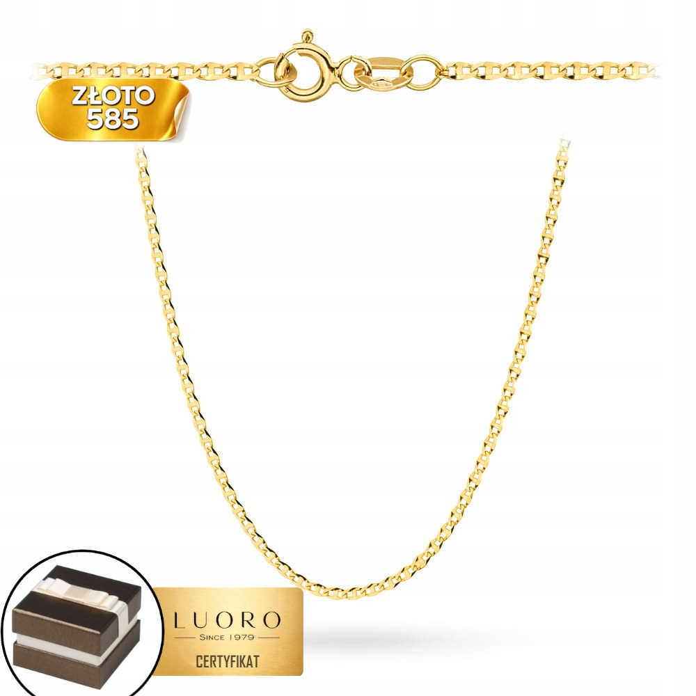 Řetízek Zlatý 585 14K Gucci Vazba Žluté Zlato 50 CM Elegantní