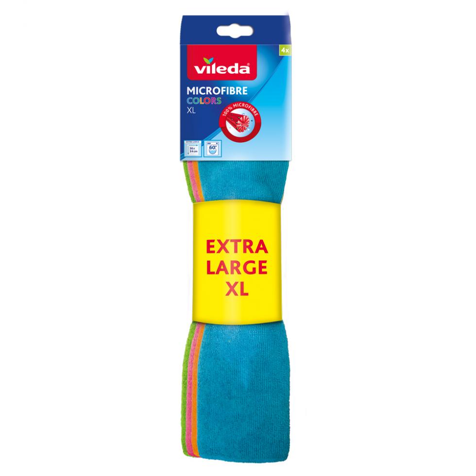 

Ścierki z mikrofibry Vileda Colors XL 4szt ścierka