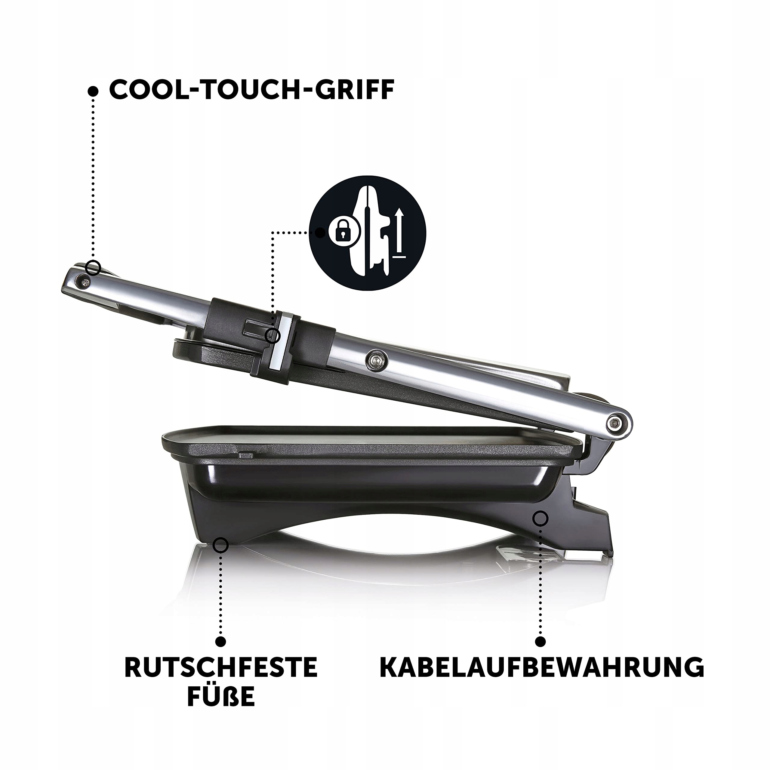 BREVILLE Opiekacz Do Kanapek Panini 4-Kromkowy Stal Nierdzewna — miniatura 6
