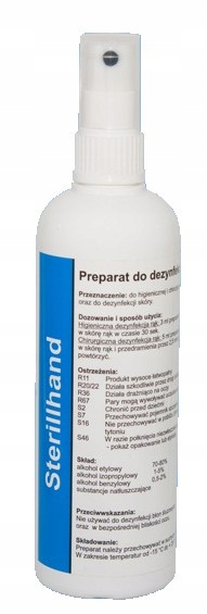

Płyn do dezynfekcji rąk i skóry 200 ml Sterillhand