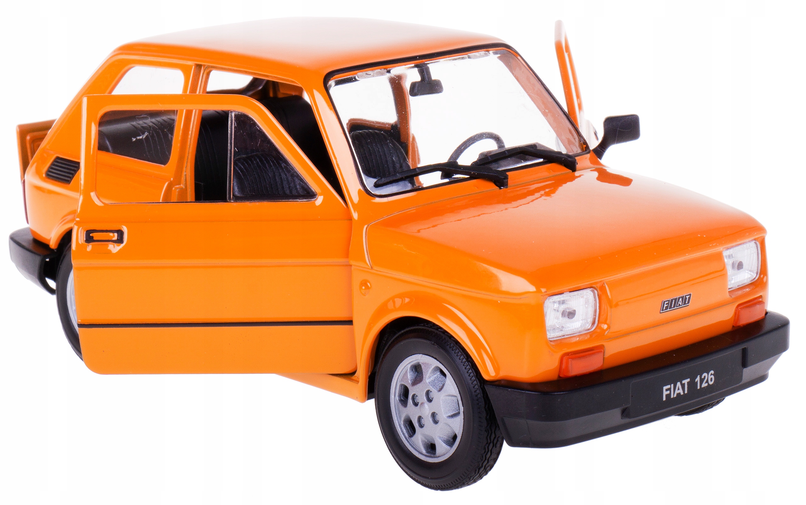 

Fiat 126 Model Metalowy Welly 1:21 Maluch Pomarańc
