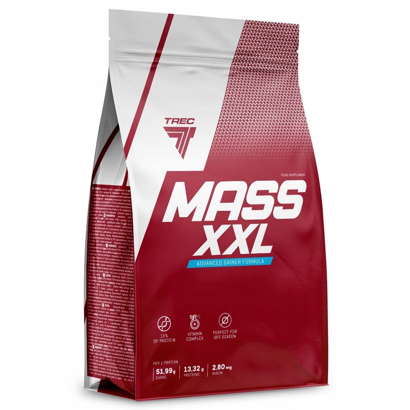 Trec Mass XXL 3000g Syrovátkový Protein Wpc Sacharidy Vitamíny Aminokyseliny