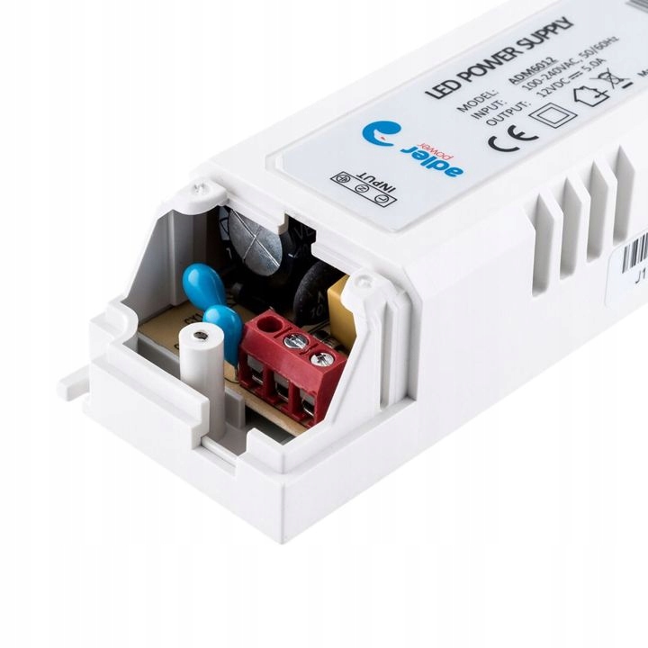 Zasilacz 12V 60W 5A meblowy SLIM KLR do taśm LED Marka inna