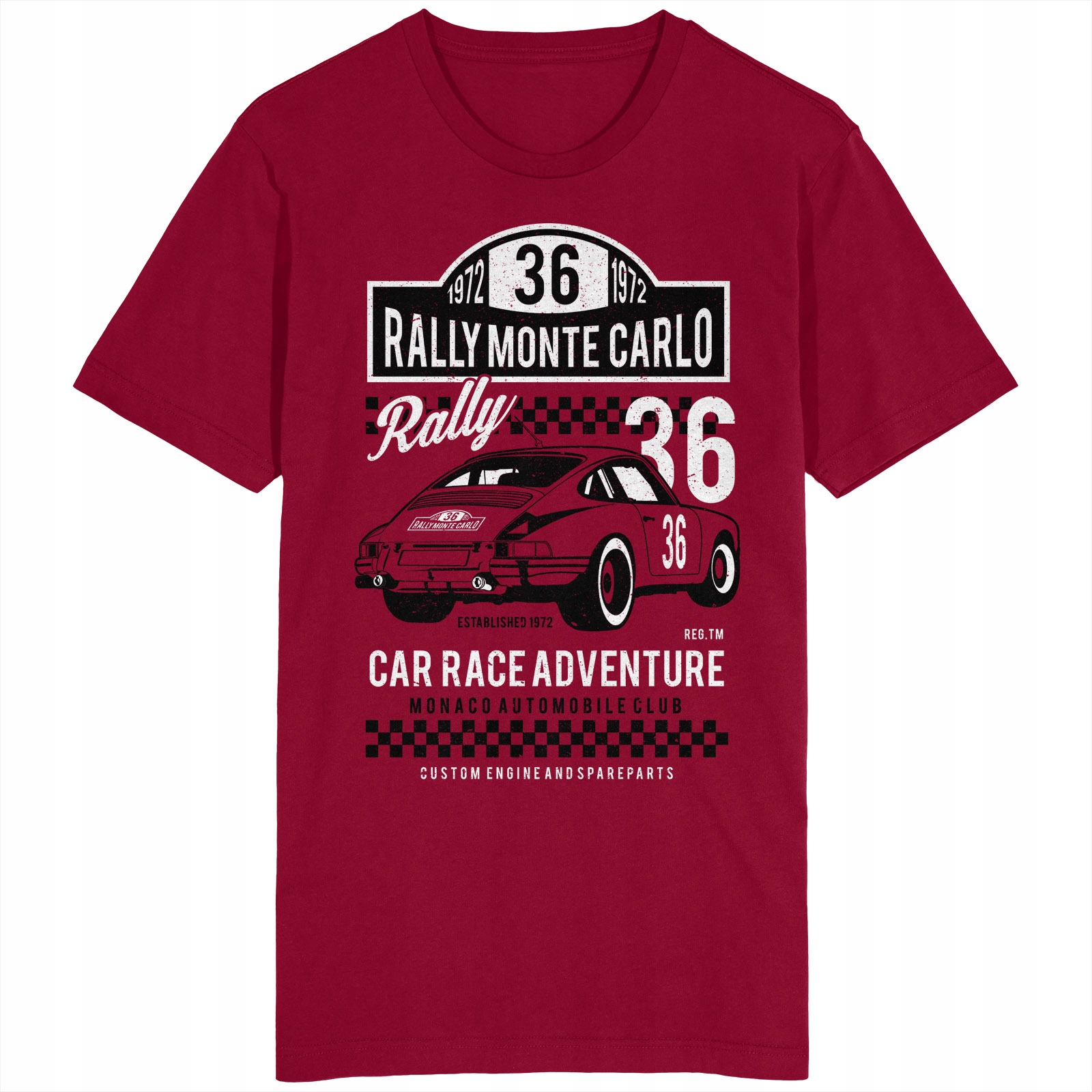 

Rajd Monte Carlo Koszulka Mini Cooper Wyścig Retro