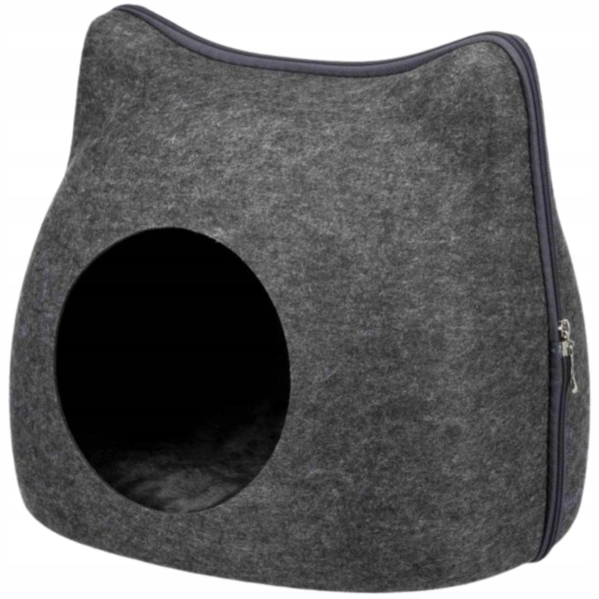 Trixie Pelíšek Cat pro kočky 38 Cm na zip šedé z plsti