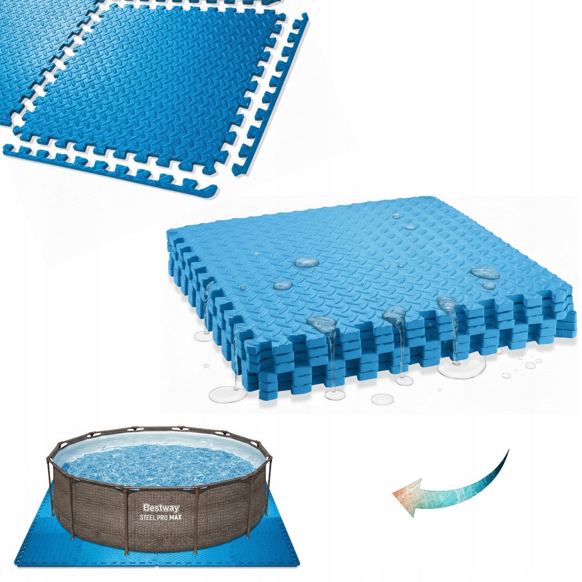 Podkladová pena pod bazén Bestway Steel Pro Max 56709