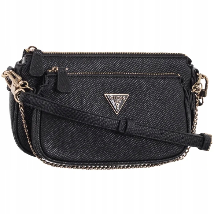 Malá dámská kabelka Guess Noelle II Dbl Pouch Crossbody HWZG96 Černá